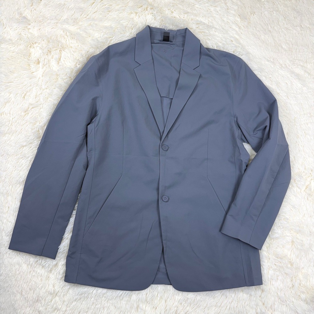 Lululemon New Venture Unstructured Blazer Mens XL Blue Grey Performance Jacket